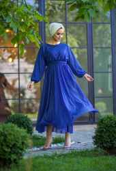 ​Venezia Wear Simli Abiye Elbise - Saks - Thumbnail